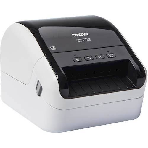 Angle. Brother - QL-1100 Wide Format, Postage and Barcode Professional Label Printer - White/Black.