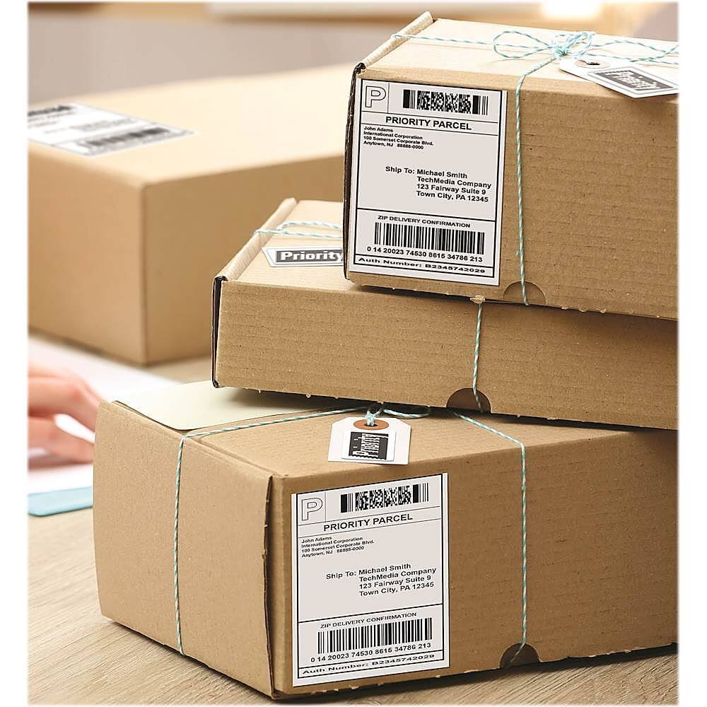 Alt View 14. Brother - QL-1100 Wide Format, Postage and Barcode Professional Label Printer - White/Black.