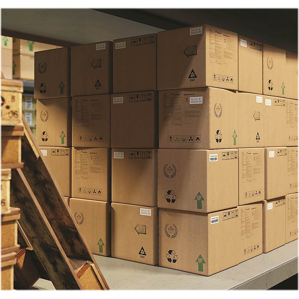 Alt View 17. Brother - QL-1100 Wide Format, Postage and Barcode Professional Label Printer - White/Black.