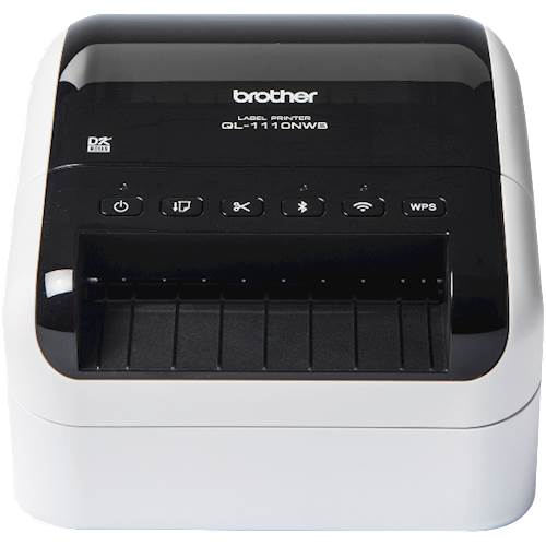 Brother - QL-1110NWB Wireless Label Printer - White/Black