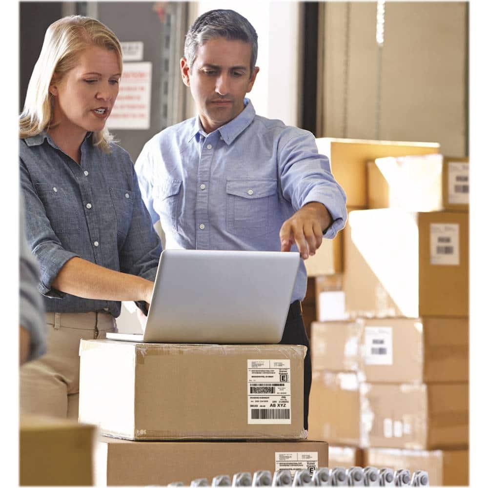 Alt View 16. Brother - QL-1110NWB Wide Format, Professional Thermal Label Printer with Multiple Connectivity options - White/Black.