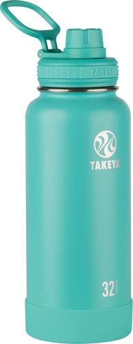 Takeya - Actives 32-Oz. Insulated Stainless Steel Water Bottle with Spout Lid - Teal