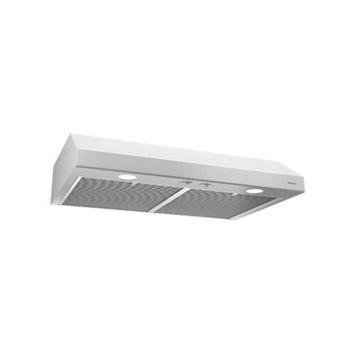Alt View 11. Broan - Glacier 30" Convertible Range Hood - White.