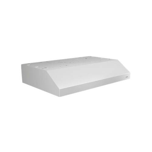 Left. Broan - Glacier 30" Convertible Range Hood - White.