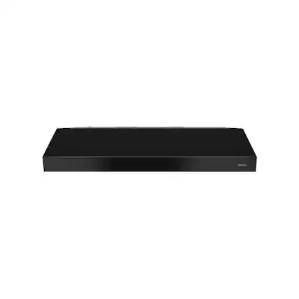 Front. Broan - Glacier 24" Convertible Range Hood - Black.