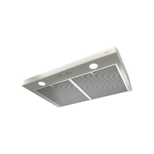Alt View 12. Broan - Glacier 30" Convertible Range Hood - Stainless Steel.