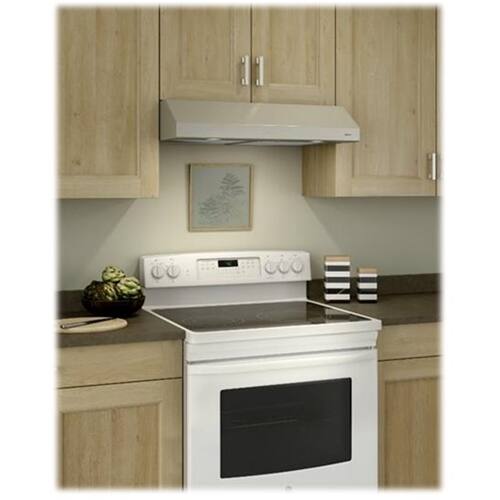 Alt View 11. Broan - Glacier 36" Convertible Range Hood - Bisque.