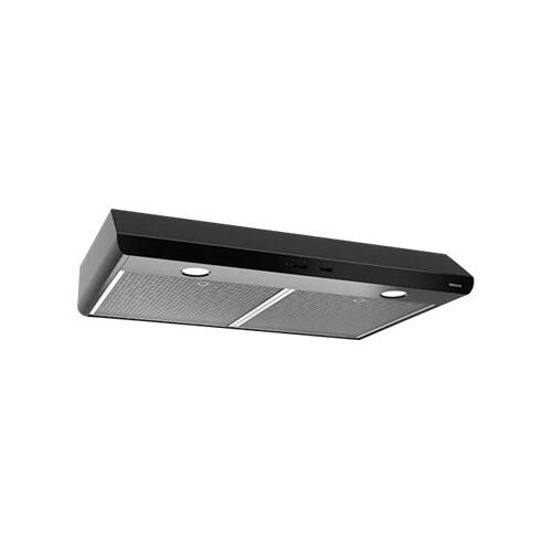 Left. Broan - Sahale 30" Convertible Range Hood - Black.