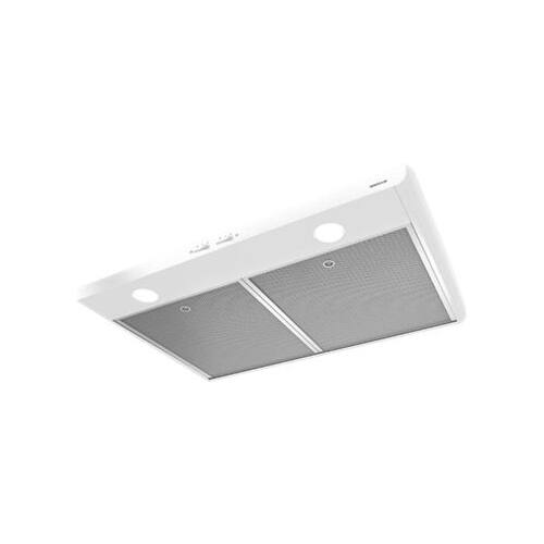 Alt View 11. Broan - Sahale 30" Convertible Range Hood - White.