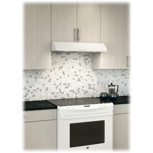 Alt View 12. Broan - Sahale 30" Convertible Range Hood - White.