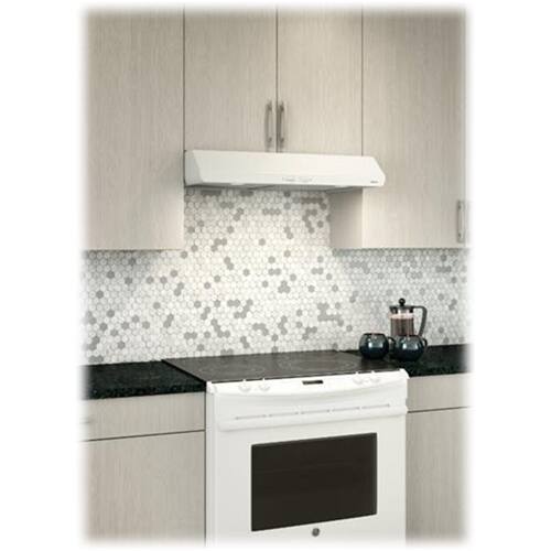 Alt View 12. Broan - Sahale 30" Convertible Range Hood - White.
