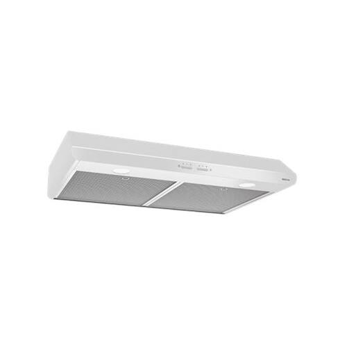 Left. Broan - Sahale 30" Convertible Range Hood - White.