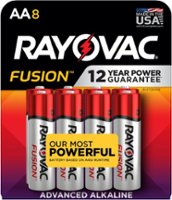 Rayovac Fusion AA Batteries (8 Pack), Double A Alkaline Batteries - Front_Zoom