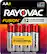 Front. Rayovac - Rayovac Fusion AA Batteries (8 Pack), Double A Alkaline Batteries - Silver.