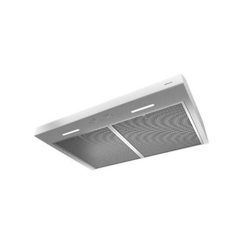 Alt View 11. Broan - Glacier 30" Convertible Range Hood - White.