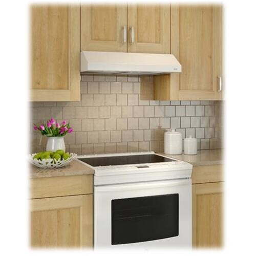 Alt View 12. Broan - Glacier 30" Convertible Range Hood - White.