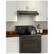 Front. Broan - Glacier 36" Convertible Range Hood - Black.