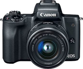 Canon EOS M50 Mirrorless Camera with EF M 15 45mm f/3.5 6.3 IS STM Canon EOS M50 Mirrorless Camera with EF M 15 45mm f/3.5 6.3 IS STM