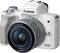 Canon - EOS M50 Mirrorless Camera with EF-M 15-45mm f/3.5-6.3 IS STM Zoom Lens - White-Front_Standard