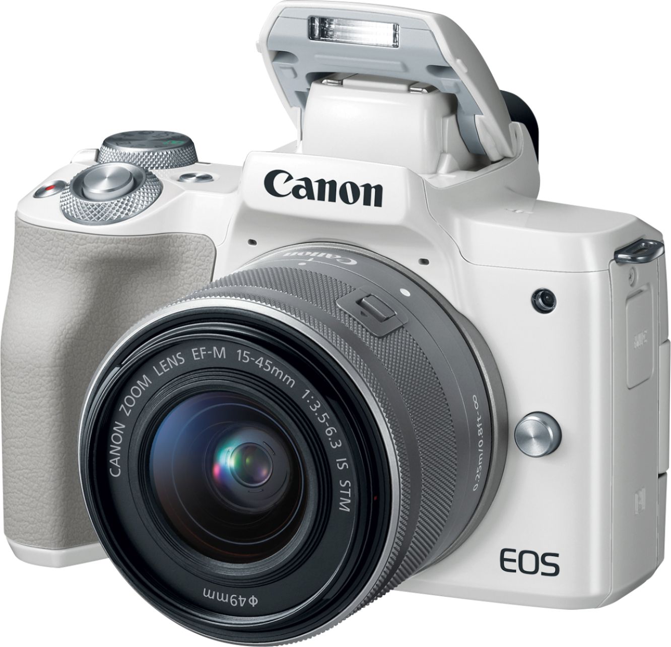 Best Buy: Canon EOS M50 Mirrorless Camera with EF-M 15-45mm f/3.5 