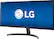 Left. LG - 34WK500-P 34" IPS LED UltraWide FHD FreeSync Monitor - Gray.