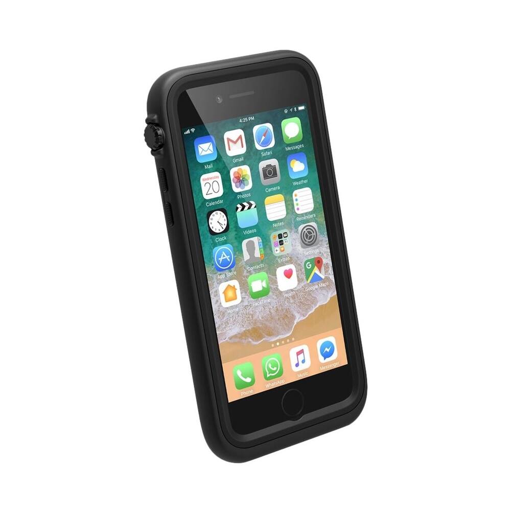 protective waterproof case for apple iphone 8 and 7 - stealth black protective waterproof case for apple iphone 8 and 7 - stealth black