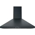 GE - 30 inches - Convertible - Wall Range Hood - Black Slate