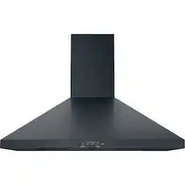 GE - 30 inches - Convertible - Wall Range Hood - Black Slate