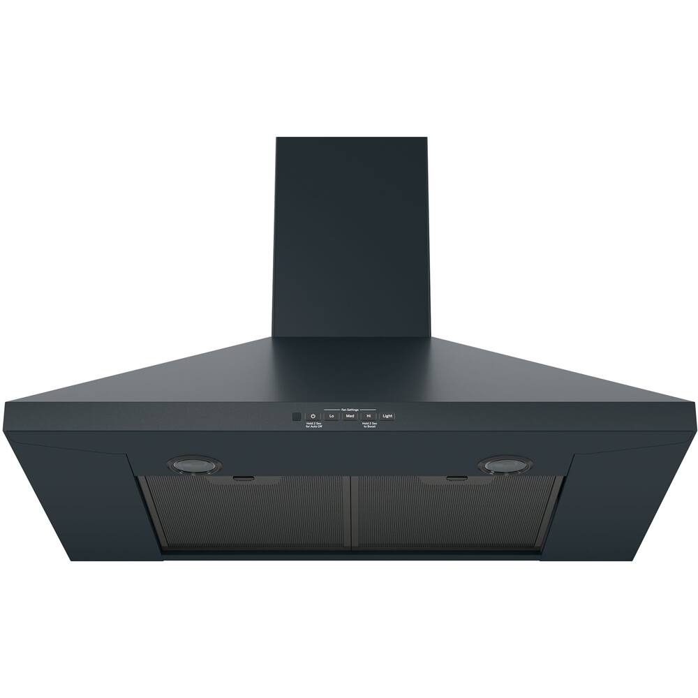 Alt View 11. GE - 30" Convertible Range Hood - Black Slate.