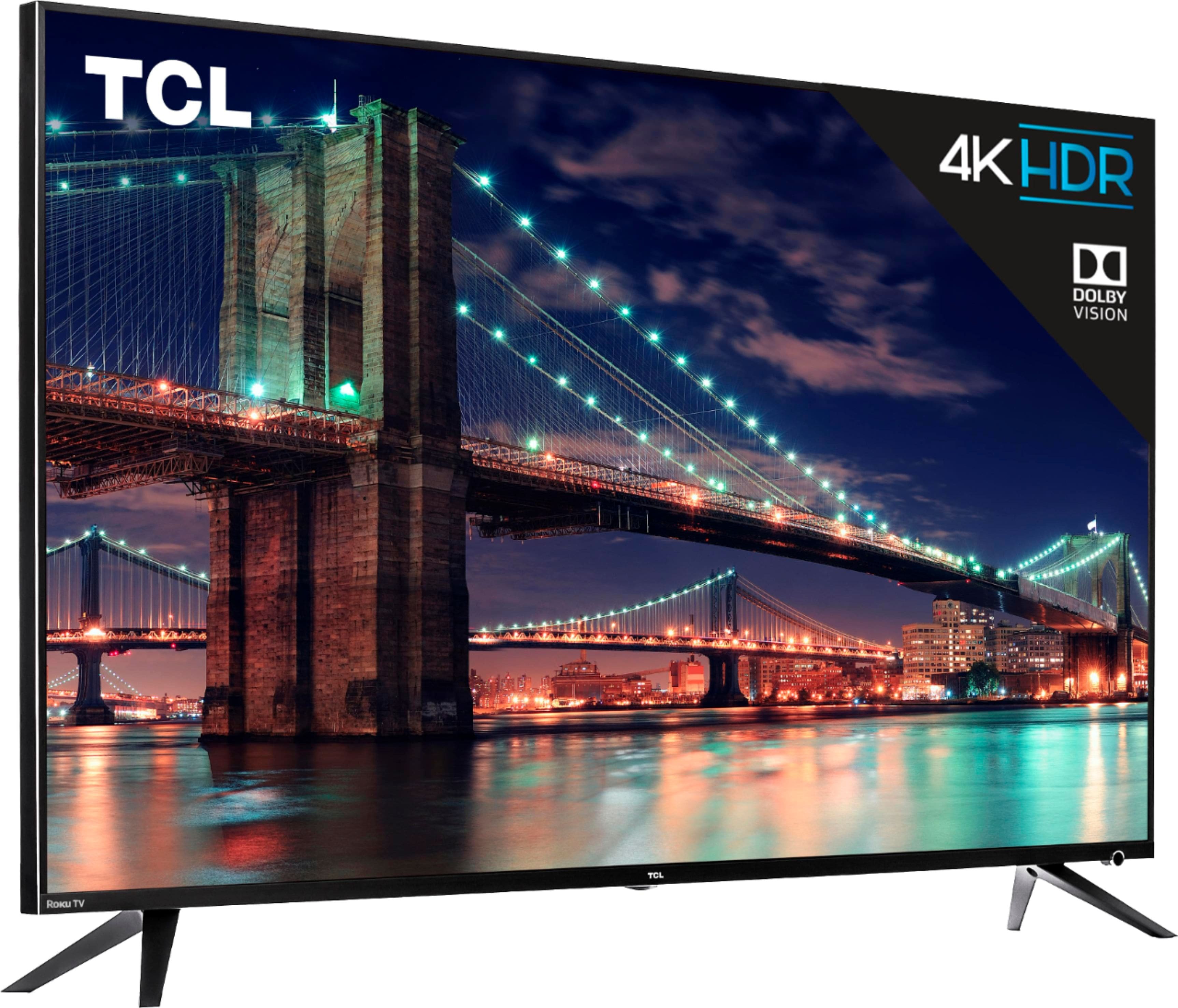 TCL Smart TV Serie 6, 4K, con UHD, Dolby Vision, HDR, QLED Roku 55R635