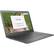 Left. HP - 14" Touch-Screen Chromebook - Intel Celeron - 4GB Memory - 32GB eMMC Flash Memory - HP Finish In Chalkboard Gray.