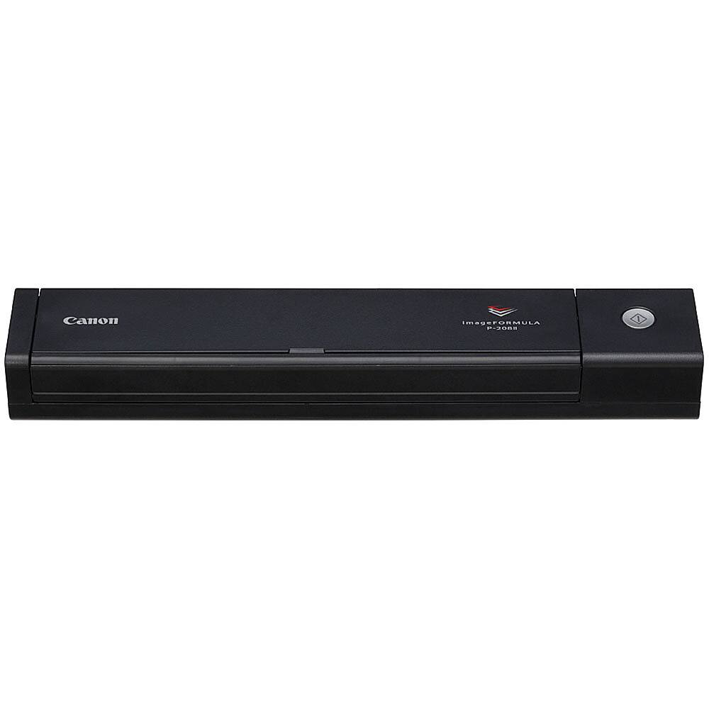 Front. Canon - imageFORMULA P-208II Mobile Document Scanner - Black.