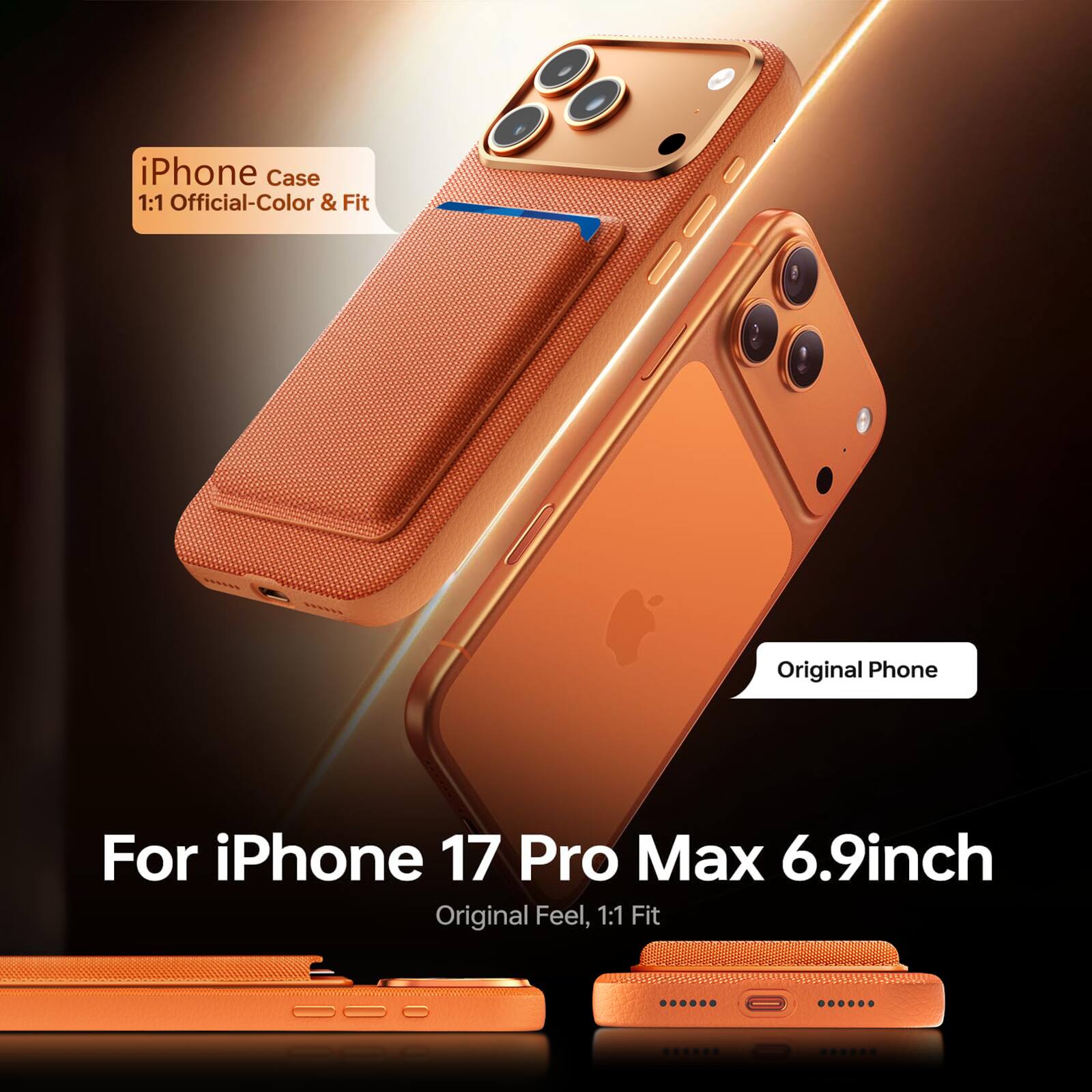 iPhone Case 1:1 Official-Color & Fit

For iPhone 17 Pro Max 6.9inch

Original Feel, 1:1 Fit