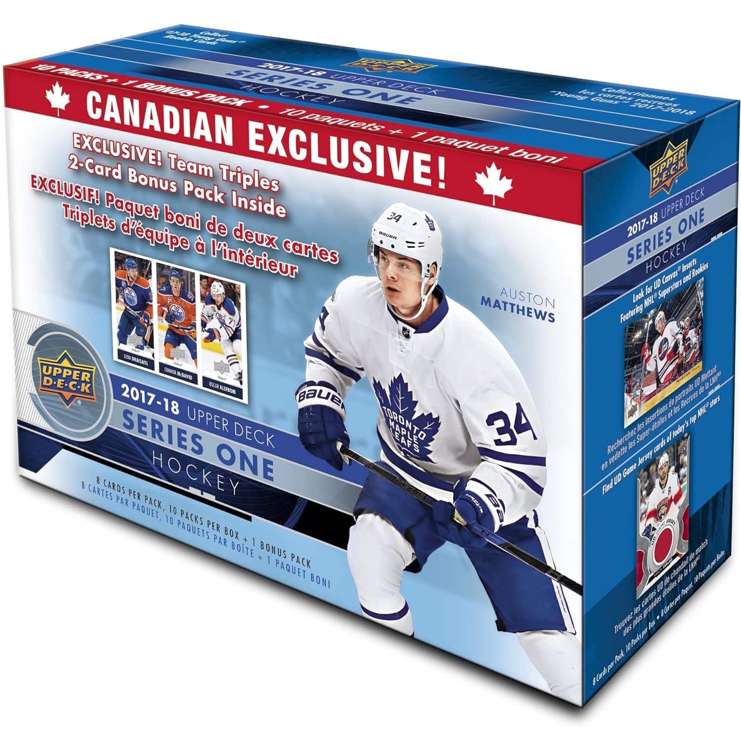 Upper Deck - Upper Deck: 2017-18 Hockey Series 1 Canadian Exclusive Team Triples Blaster price history on PriceWatchPro