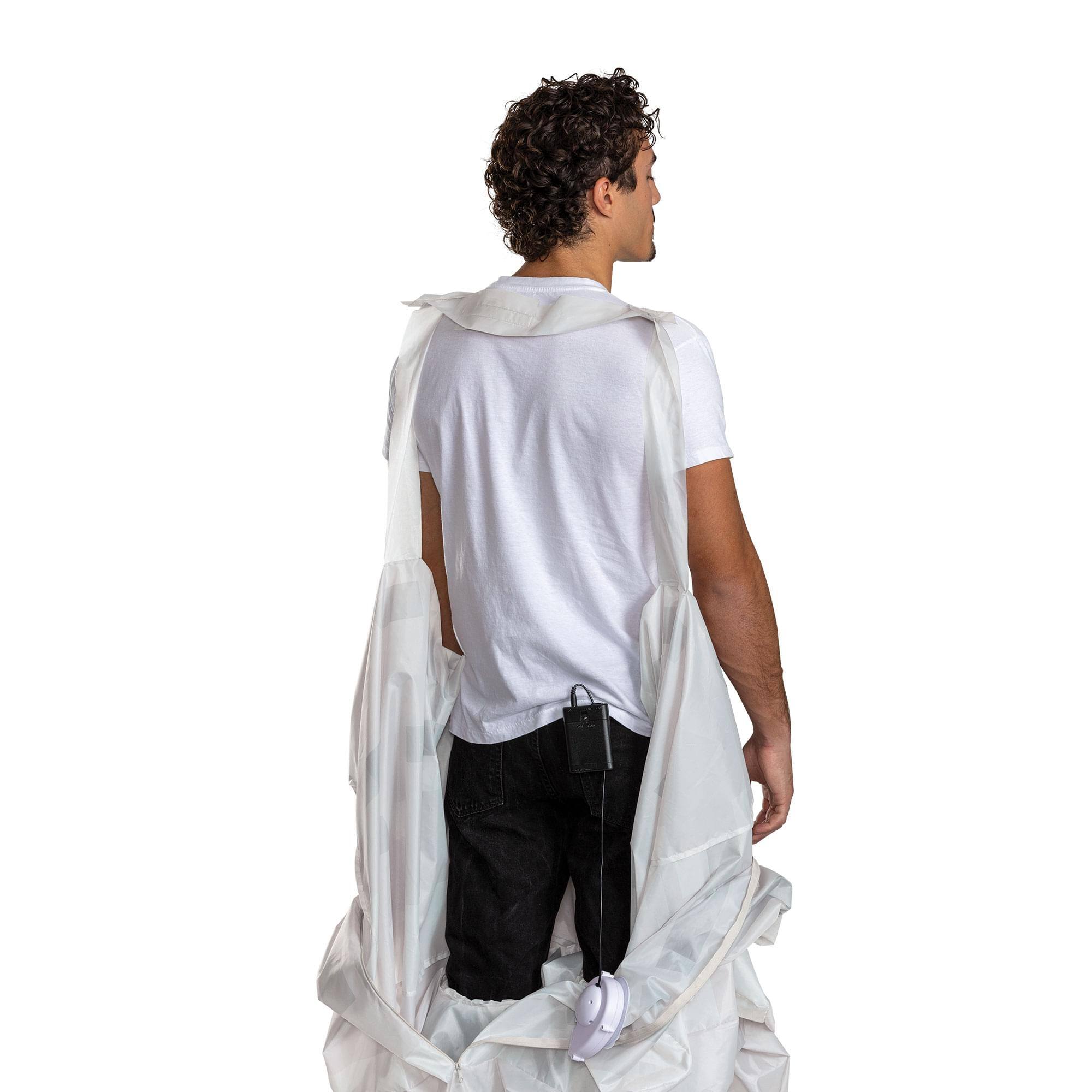 Alt View 3. Disguise - Minecraft Ghast Inflatable Adult Costume | One Size Fits Most - Black.