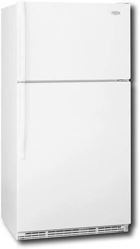 Angle Standard. Whirlpool - 20.9 Cu. Ft. Top-Mount Refrigerator - White.