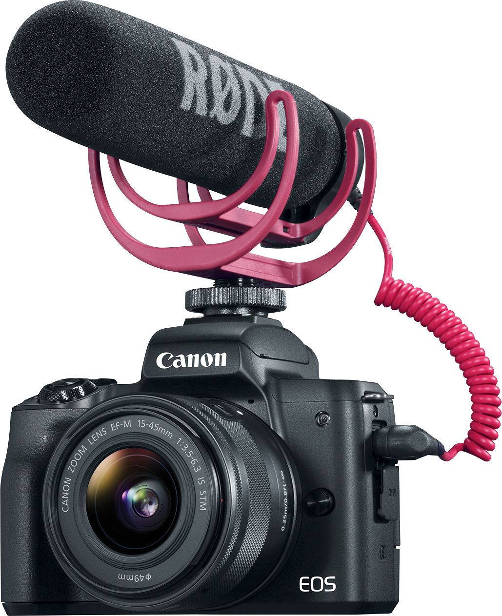 Tijdig Onaangeroerd vuist Canon EOS M50 Mirrorless Camera with EF-M 15-45mm f/3.5-6.3 IS STM Zoom  Lens Video Creator Kit Black 2680C067 - Best Buy