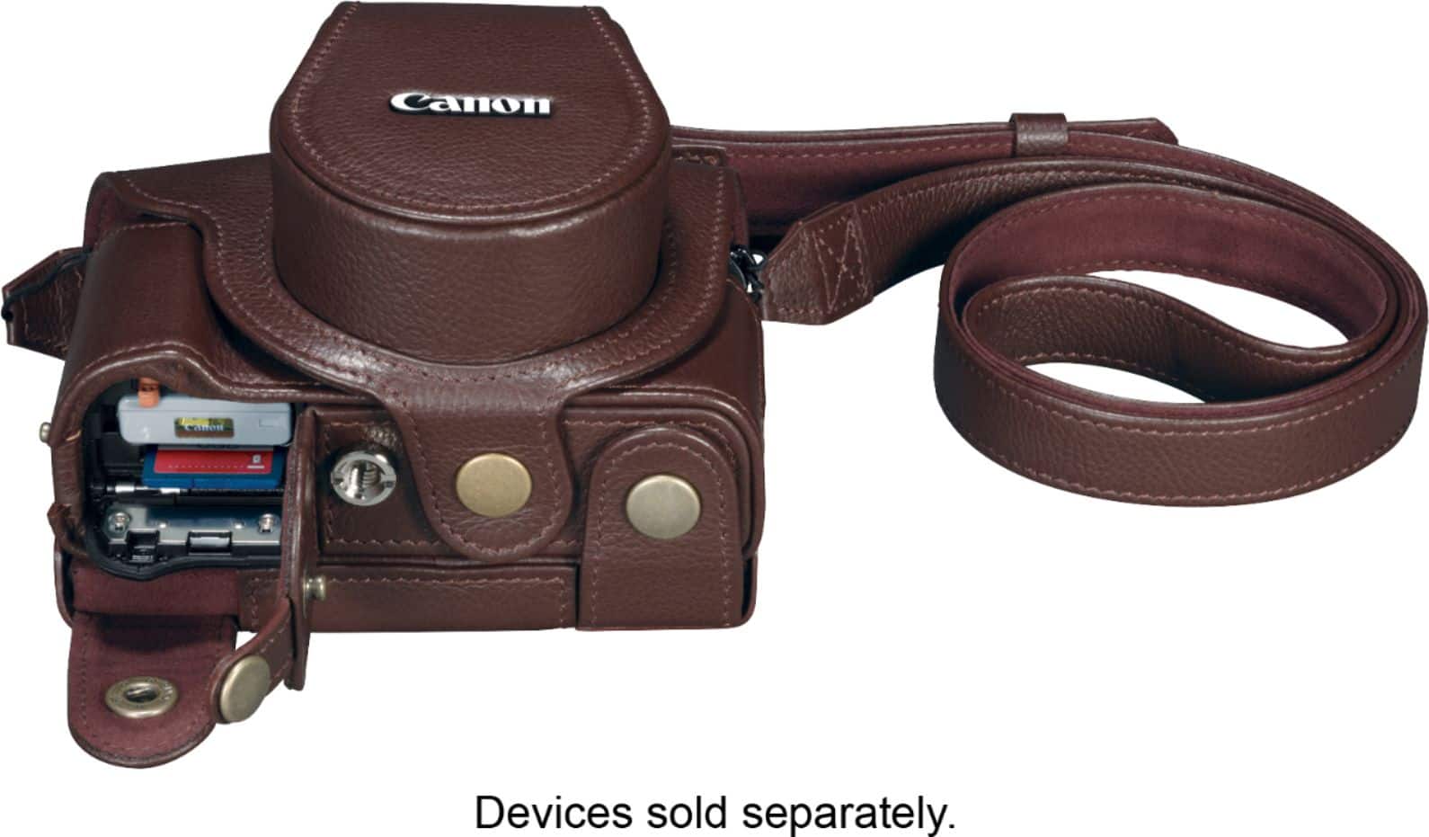 Best Buy Canon Deluxe Camera Case Brown 3087C001