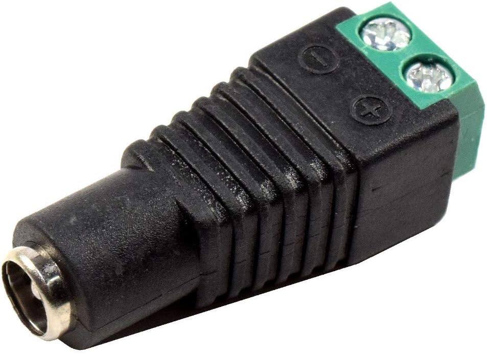 Left. HQRP - HQRP 15V 4A 60W AC/DC Switching Power Supply Adapter for CCTV, LED Strip Lights, Speakers, Scales, Wall Transformer - Black.