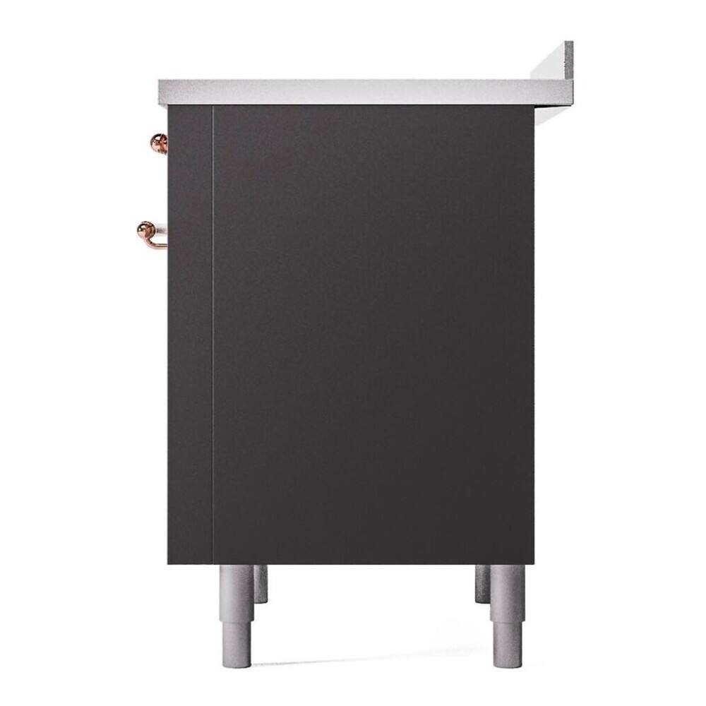 Alt View 9. ILVE - ILVE Nostalgie II 36 inch Induction Range with 6 Induction Elements (Graphite Matte) - Graphite Matte.