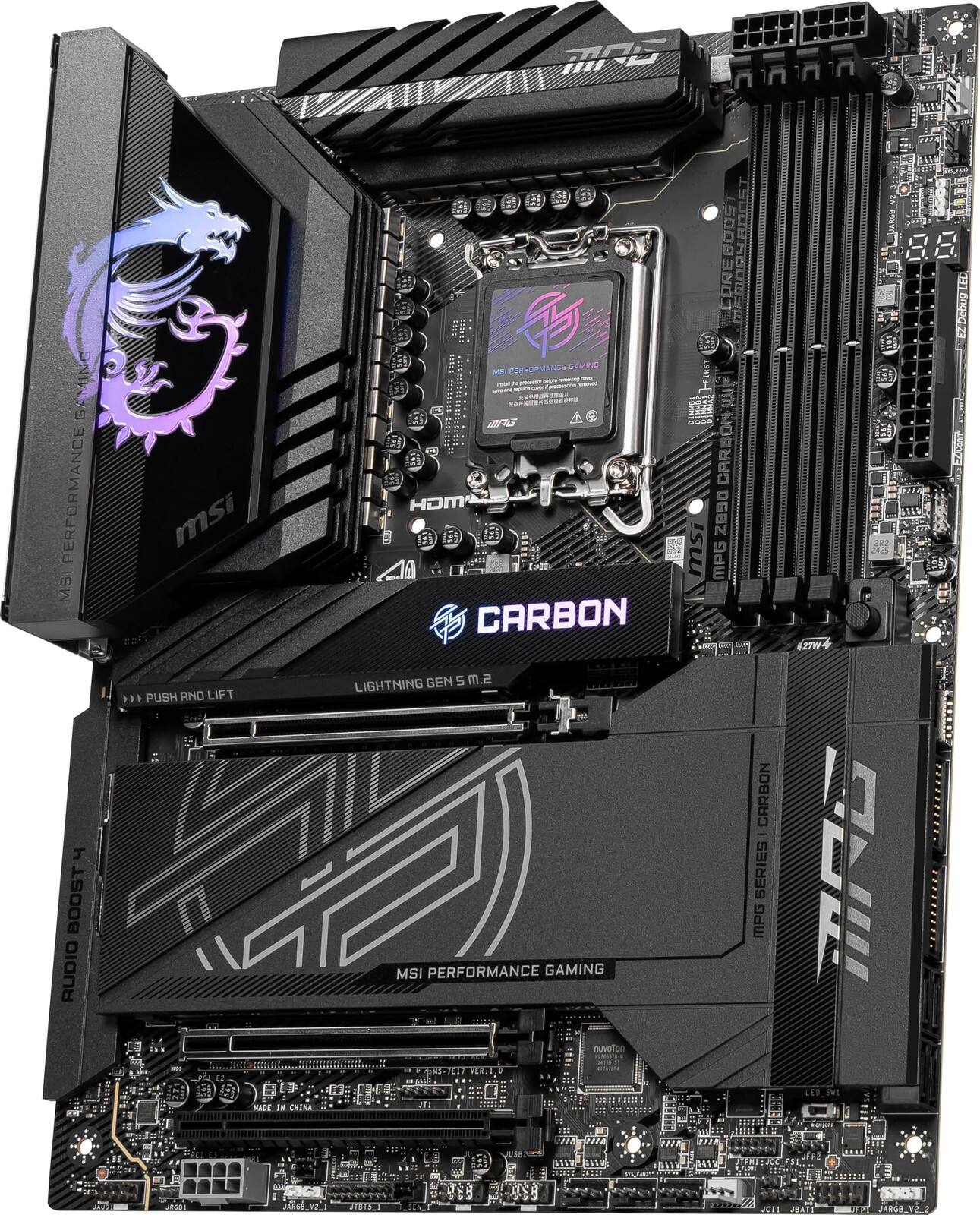 MSI MPG Z890 CARBON WIFI LGA 1851 Intel Z890 ATX Motherboard
