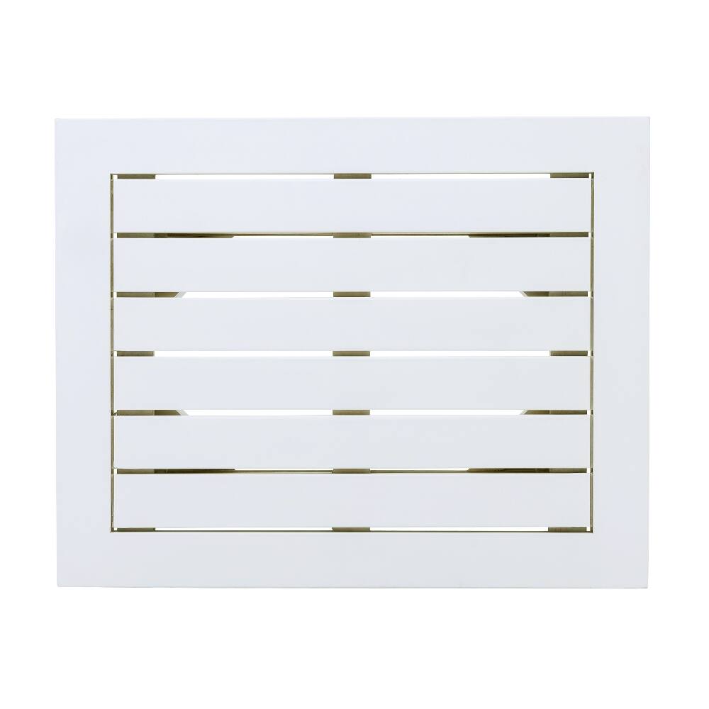 Alt View 4. Loheer - Loheer Acacia Wood End Table White Side Table Weather Resistant Rectangular Garden Table Outdoor Accent Table - White.