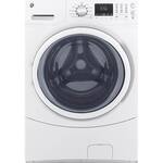 GE - 4.5 Cu. Ft. 10-Cycle Front-Loading Washer - White On White - Front_Standard
