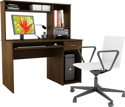 Front Standard. Sonax - Computer Desk - Urban Maple.