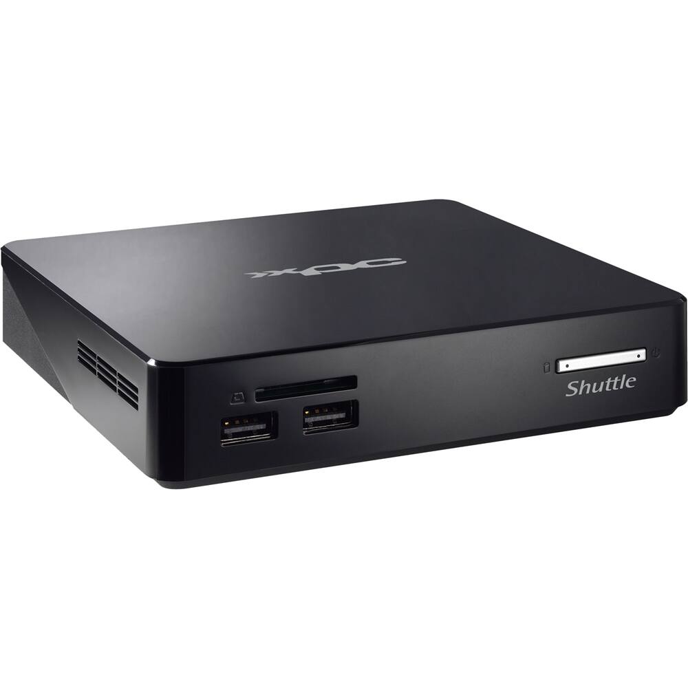 Left View: Shuttle - XPC nano Digital Signage Appliance - Black