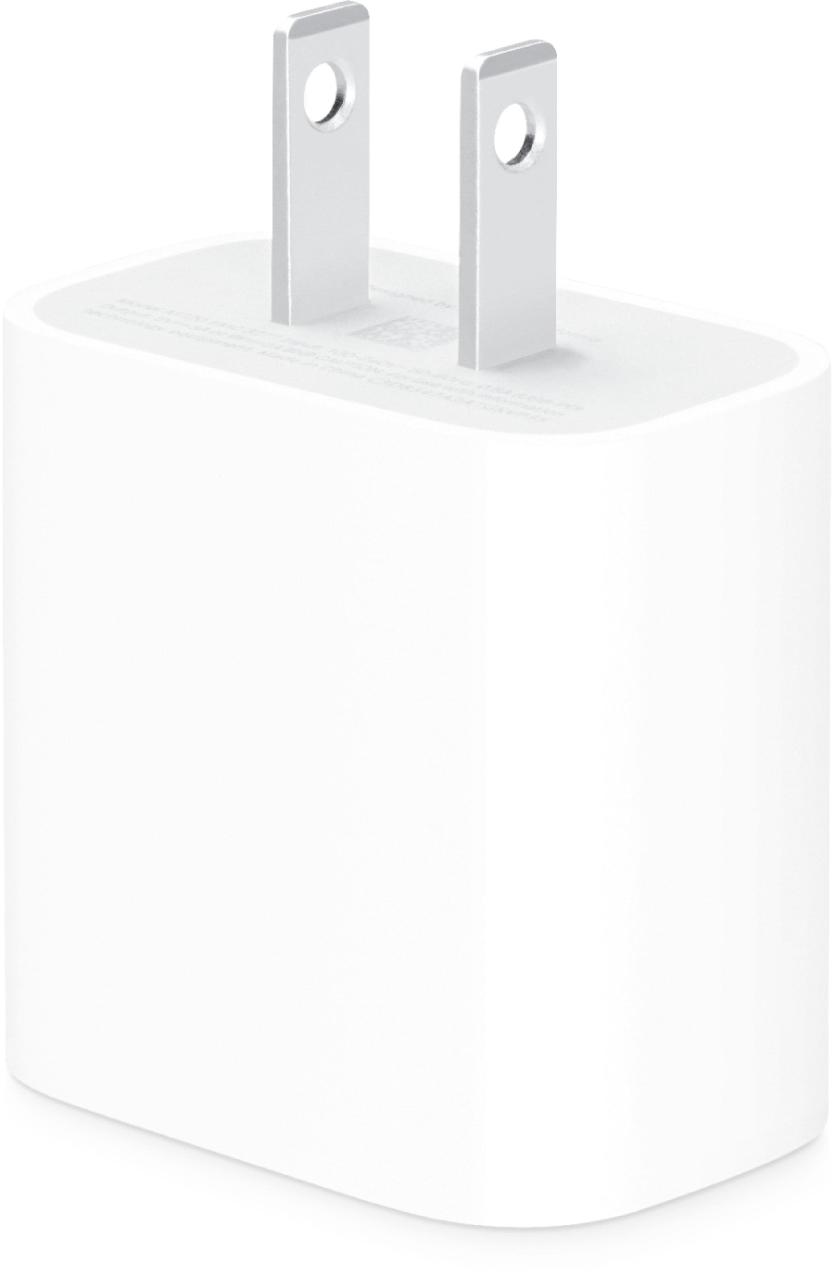 Front. Apple - 18W USB-C Power Adapter - White.