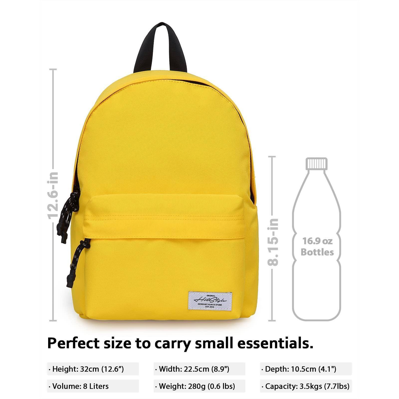 Perfect size to carry small essentials.

- Height: 32cm (12.6")
- Width: 22.5cm (8.9")
- Depth: 10.5cm (4.1")
- Volume: 8 Liters
- Weight: 280g (0.6 lbs)
- Capacity: 3.5kgs (7.7lbs)

16.9 oz Bottles