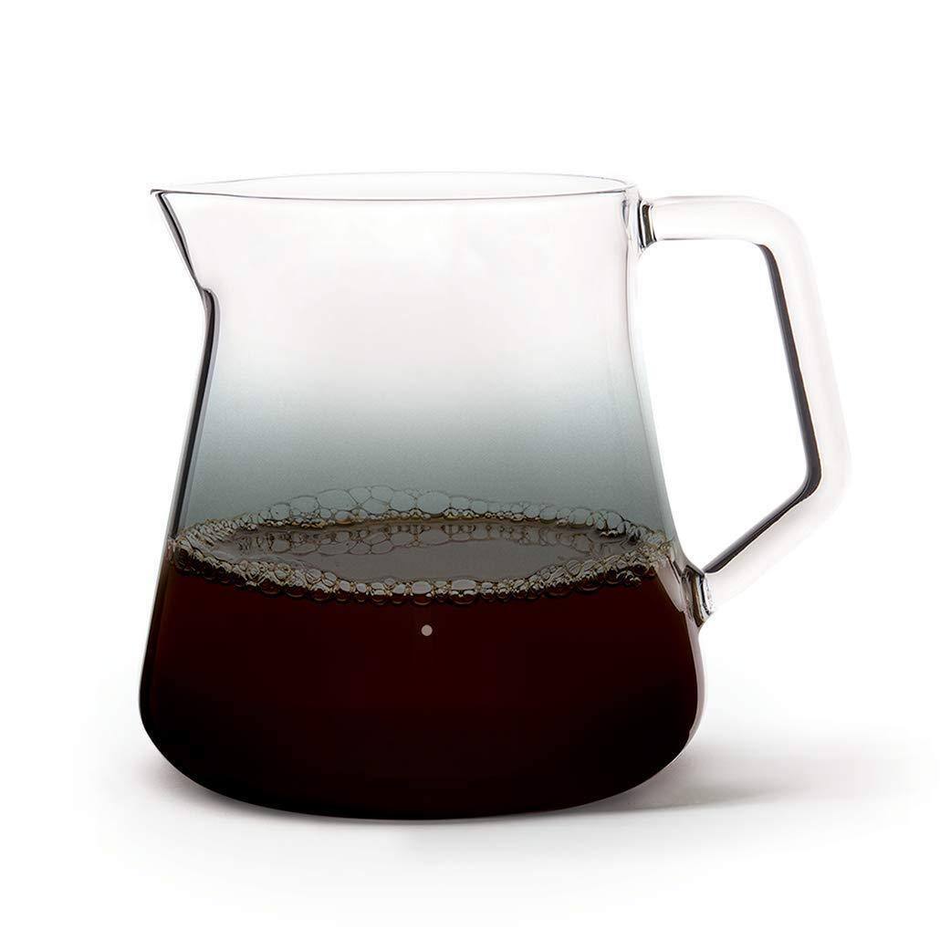 Alt View 1. Dapper Styles - Mighty Glass Carafe - Manual Pour Over Coffee Beaker And Tea Steeper Borosilicate Decanter 16. Smoke Container - Clear.
