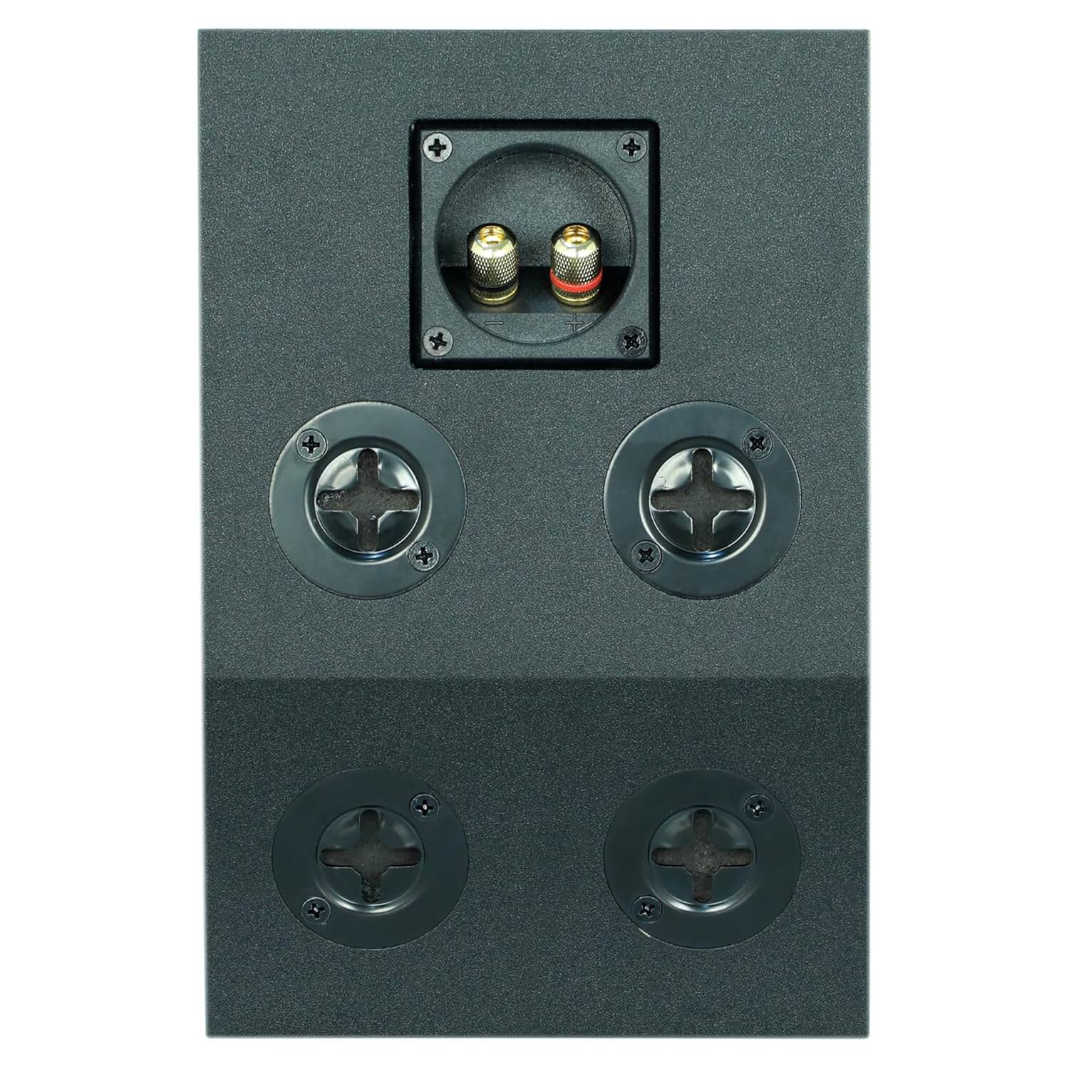 Left. BIC America - RtR Elite S2040 4.5" 100W Dual-Angle On-Wall Surround Speakers, Dolby Atmos Compatible, 8 Ohm - Matte Black.