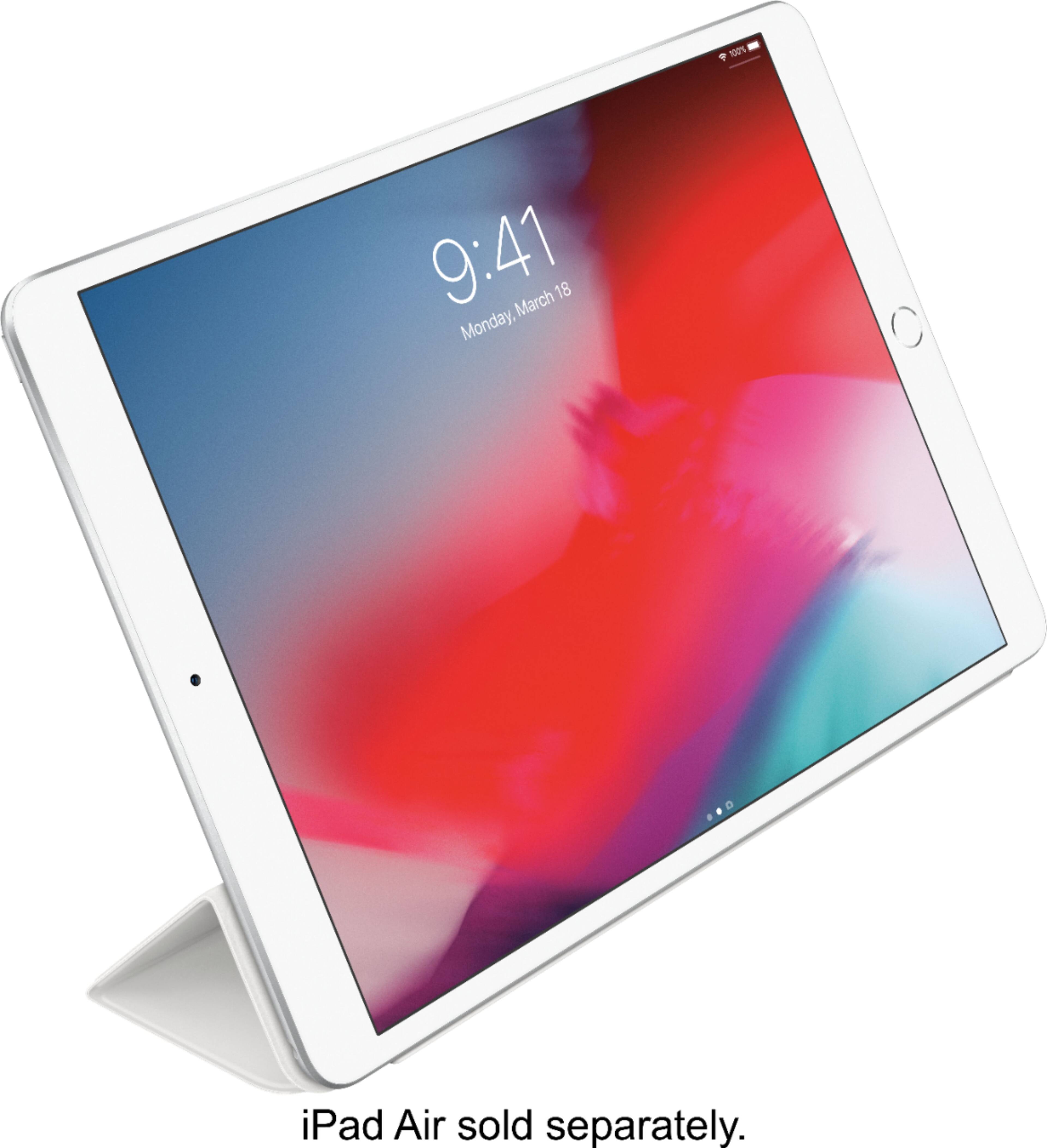 Alt View 12. Apple - Smart Cover for Apple® 10.5" iPad® Pro and iPad® Air and 10.2 (7th Generation 2019 and 9th Generation 2021) - White.